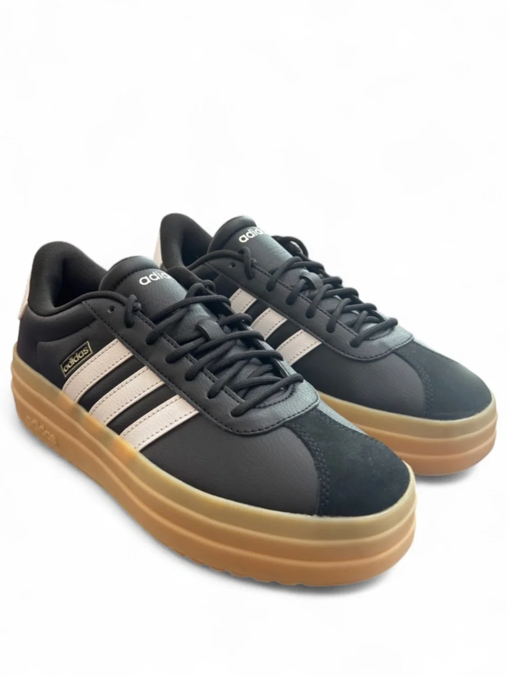 adidas VL Court Bold Triple Stack Gum Sole Shoes Size US Women’s 9/ Men 8 (NEW)